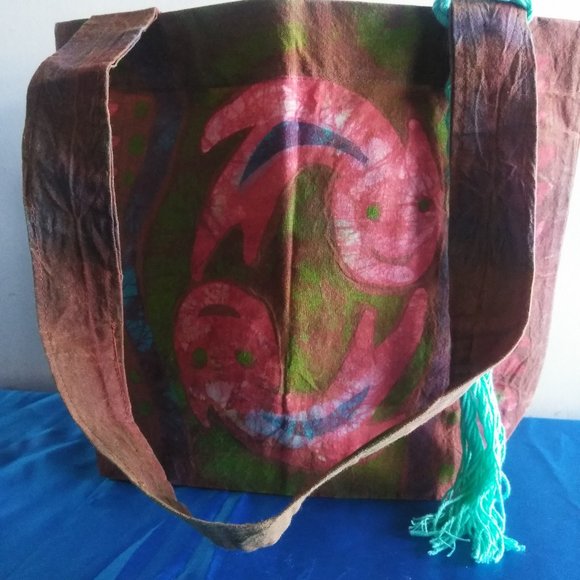 Ecological handbag in cotton sipan culture Ecological Peruvian bag with natural dyes sipan culture | eBay main image 2